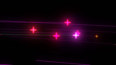 Parlayan Parçacıklar yıldızları Çok Renkli İfade ışınları Arkaplan resimleme arkaplanı.