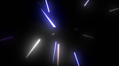 Parlayan Parçacıklar Akıyor Çok Renkli Rays dizgileri Arkaplan resimleme arkaplanı.