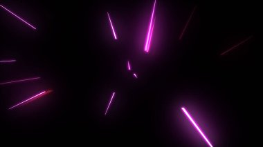 Parlayan Parçacıklar Akıyor Çok Renkli Rays dizgileri Arkaplan resimleme arkaplanı.