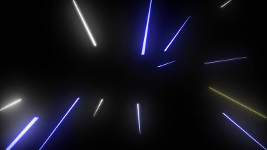 Parlayan Parçacıklar Akıyor Çok Renkli Rays dizgileri Arkaplan resimleme arkaplanı.