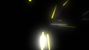 Parlayan Parçacıklar Akıyor Çok Renkli Rays dizgileri Arkaplan resimleme arkaplanı.