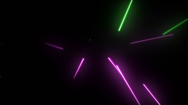 Parlayan Parçacıklar Akıyor Çok Renkli Rays dizgileri Arkaplan resimleme arkaplanı.