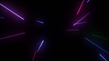 Parlayan Parçacıklar Akıyor Çok Renkli Rays dizgileri Arkaplan resimleme arkaplanı.