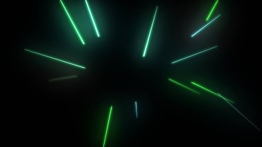 Parlayan Parçacıklar Akıyor Çok Renkli Rays dizgileri Arkaplan resimleme arkaplanı.