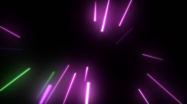 Parlayan Parçacıklar Akıyor Çok Renkli Rays dizgileri Arkaplan resimleme arkaplanı.