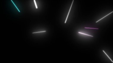 Parlayan Parçacıklar Akıyor Çok Renkli Rays dizgileri Arkaplan resimleme arkaplanı.