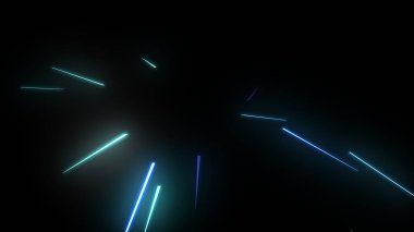 Parlayan Parçacıklar Akıyor Çok Renkli Rays dizgileri Arkaplan resimleme arkaplanı.