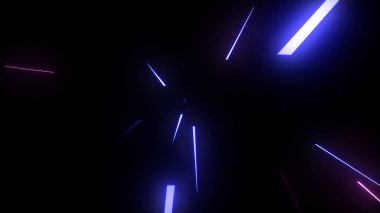 Parlayan Parçacıklar Akıyor Çok Renkli Rays dizgileri Arkaplan resimleme arkaplanı.