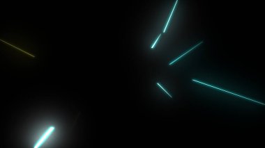 Parlayan Parçacıklar Akıyor Çok Renkli Rays dizgileri Arkaplan resimleme arkaplanı.