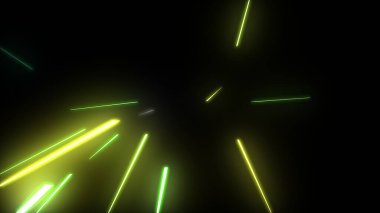 Parlayan Parçacıklar Akıyor Çok Renkli Rays dizgileri Arkaplan resimleme arkaplanı.