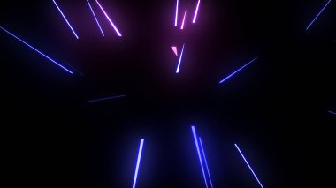 Parlayan Parçacıklar Akıyor Çok Renkli Rays dizgileri Arkaplan resimleme arkaplanı.