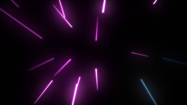 Parlayan Parçacıklar Akıyor Çok Renkli Rays dizgileri Arkaplan resimleme arkaplanı.