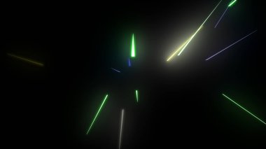 Parlayan Parçacıklar Akıyor Çok Renkli Rays dizgileri Arkaplan resimleme arkaplanı.