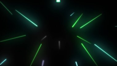 Parlayan Parçacıklar Akıyor Çok Renkli Rays dizgileri Arkaplan resimleme arkaplanı.