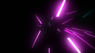 Parlayan Parçacıklar Akıyor Çok Renkli Rays dizgileri Arkaplan resimleme arkaplanı.