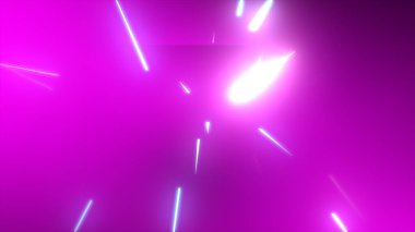 Parlak çoklu renk neon parçacıkları parlayan sicim akışı, web tasarımınız, başlıklarınız, başlıklarınız ve metinleriniz için renkli arkaplan resimleme arkaplanı.