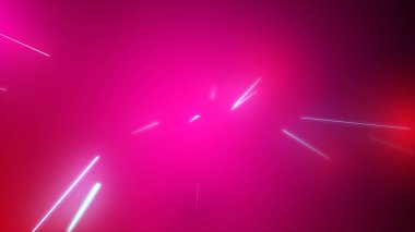 Parlak çoklu renk neon parçacıkları parlayan sicim akışı, web tasarımınız, başlıklarınız, başlıklarınız ve metinleriniz için renkli arkaplan resimleme arkaplanı.