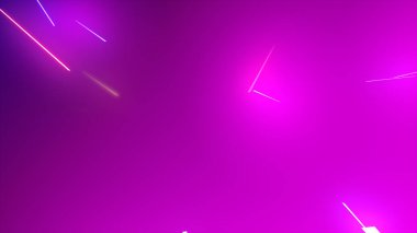 Parlak çoklu renk neon parçacıkları parlayan sicim akışı, web tasarımınız, başlıklarınız, başlıklarınız ve metinleriniz için renkli arkaplan resimleme arkaplanı.