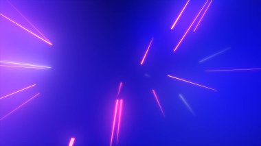 Parlak çoklu renk neon parçacıkları parlayan sicim akışı, web tasarımınız, başlıklarınız, başlıklarınız ve metinleriniz için renkli arkaplan resimleme arkaplanı.