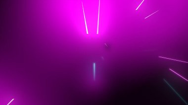 Parlak çoklu renk neon parçacıkları parlayan sicim akışı, web tasarımınız, başlıklarınız, başlıklarınız ve metinleriniz için renkli arkaplan resimleme arkaplanı.