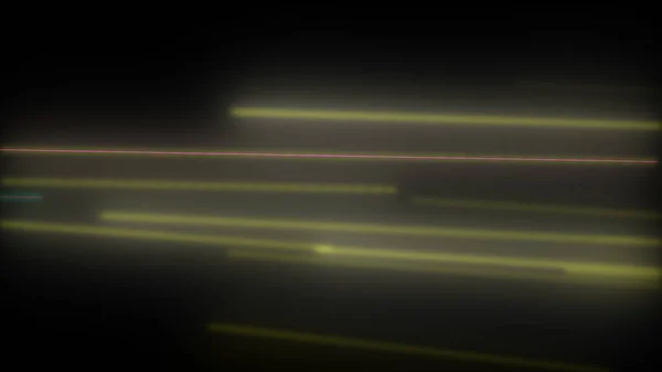 Donkere Abstracte Achtergrond Met Gloeiende Neonlijnen Magische Lichten Ruimte Beweging — Stockfoto