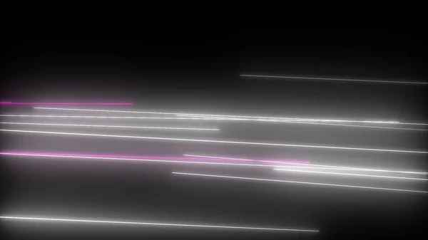 Dunkler Abstrakter Hintergrund Mit Leuchtenden Neonlinien Magische Lichter Raumfahrtkonzept — Stockfoto