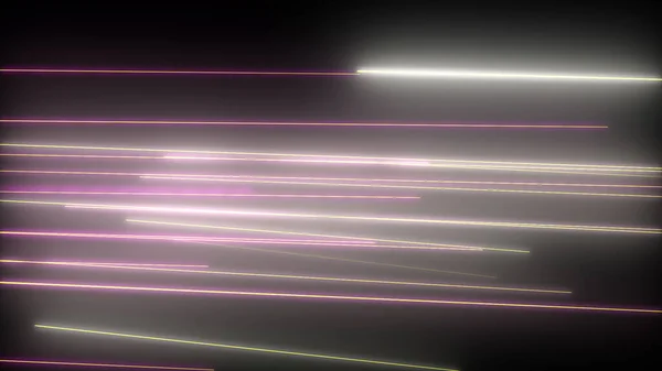 Dunkler Abstrakter Hintergrund Mit Leuchtenden Neonlinien Magische Lichter — Stockfoto