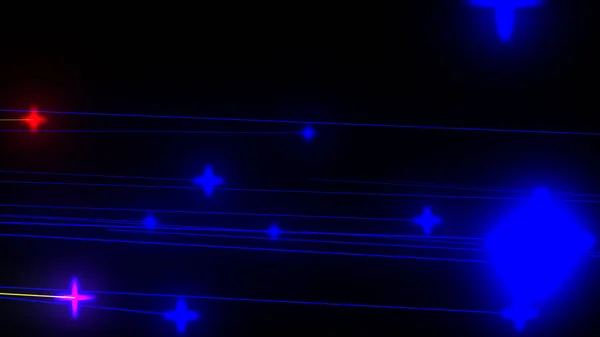 Glowing Particle Stars Multi Color Rays String Backdrop — 스톡 사진