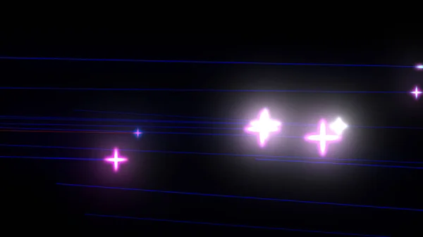 Λαμπερό Σωματίδια Αστέρια Multi Χρώμα Ακτίνες Χορδές Backdrop Εικονογράφηση Φόντο — Φωτογραφία Αρχείου