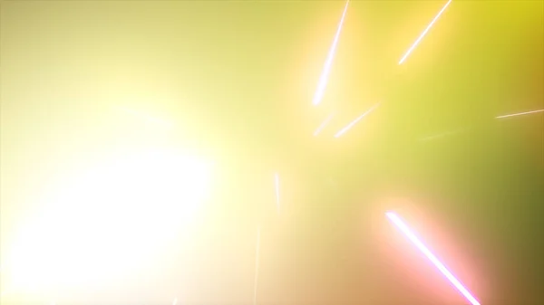 Сяючий Багатокольоровий Неоновий Струнний Потік Частинок Кольоровий Фон Ілюстрації Вашого — стокове фото
