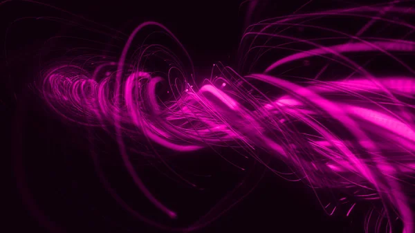 Glowing Lines Particles Flow Multi Color Strings Rays Backdrop Illustration — Stock Photo, Image