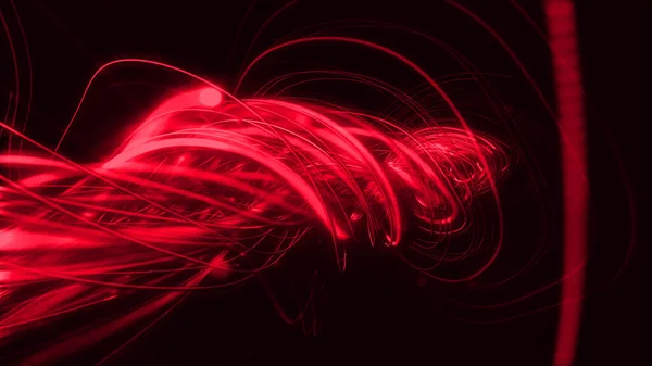 Linii Strălucitoare Particule Flow Șiruri Culori Multiple Rays Fundal Ilustrare — Fotografie, imagine de stoc