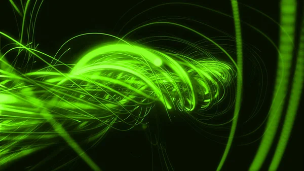 Світлові Лінії Частинки Потік Багатокольорові Струни Промені Фон Ілюстрації Web — стокове фото