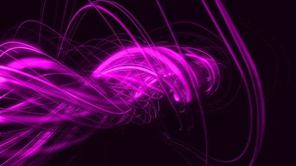 Glowing Lines Particles Flow Multi Color Strings Rays Backdrop Illustration — Stock Photo, Image