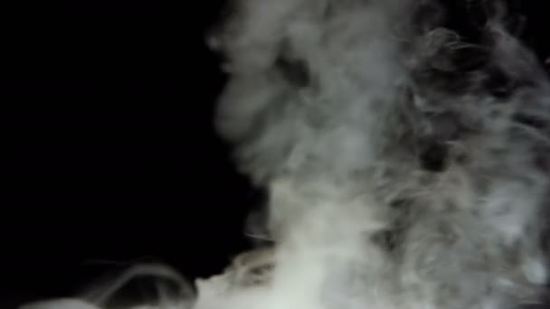 Tornádó Füst Fekete Háttér Puha Kiváló Minőségű Felvételek Fényképezte Red — Stock videók