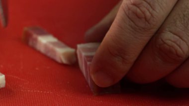 Biftek Kesme Fotoğrafı