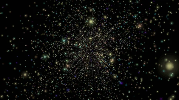 Partículas abstratas Galaxy Stars — Fotografia de Stock
