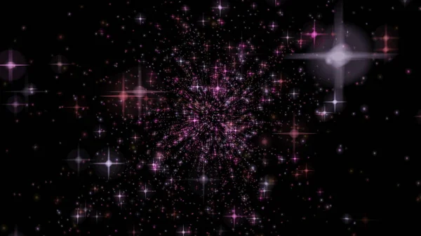 Abstraktní částice Galaxy Stars — Stock fotografie