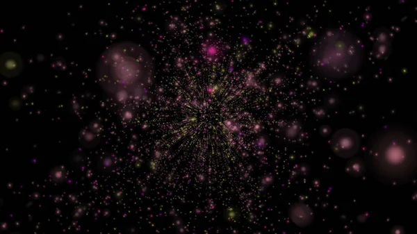 Streszczenie cząstek Galaxy Stars — Zdjęcie stockowe