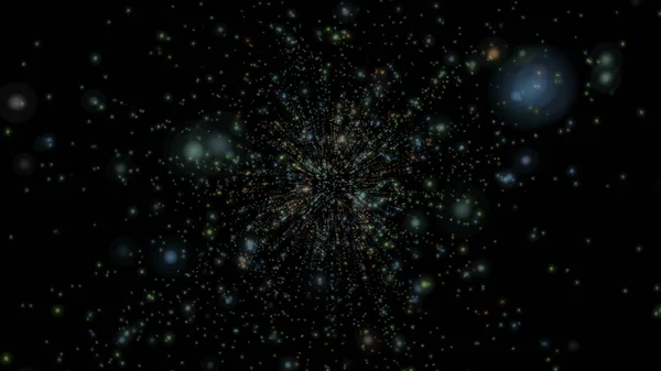 Αφηρημένα σωματίδια Galaxy Stars — Φωτογραφία Αρχείου