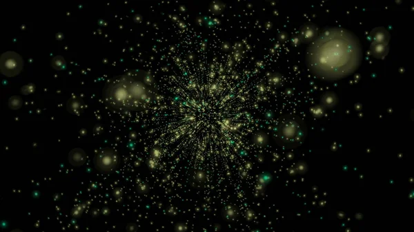 粒子银河之星 — 图库照片