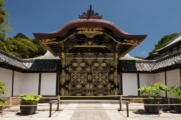 Karamon kínai kapu, a Zenchoji templomban Kamakura — Stock Fotó