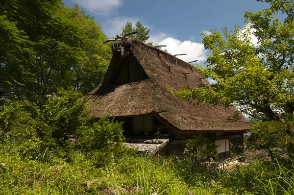 Gassho zukuri budova v Hida žádný skansen sato — Stock fotografie