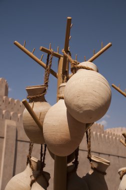 Kil kırsal Arapça markette kavanozlar