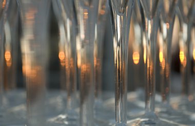 Şampanya bardağı ayrıntı soyut