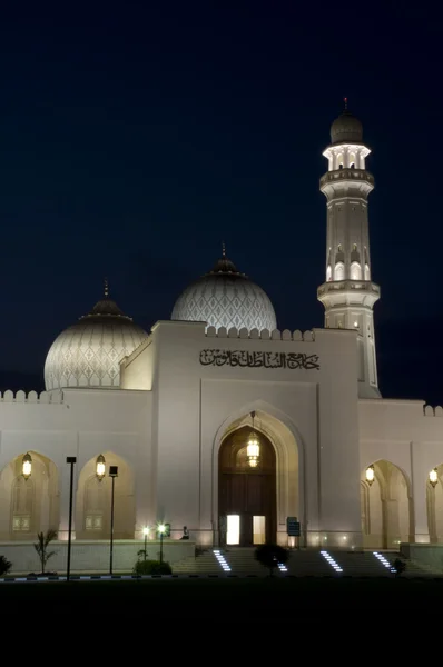 Mosque Sultan Qaboos in night in Salalah, Oman — Stock Photo, Image