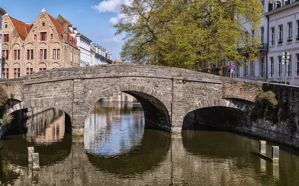 Augustijnenbrug en Brujas — Foto de Stock