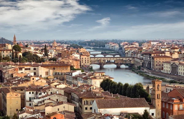 Gouden brug in florence — Stockfoto