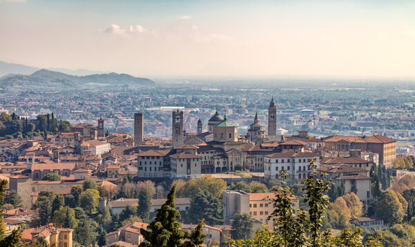View from San Vigilio an Bergamo