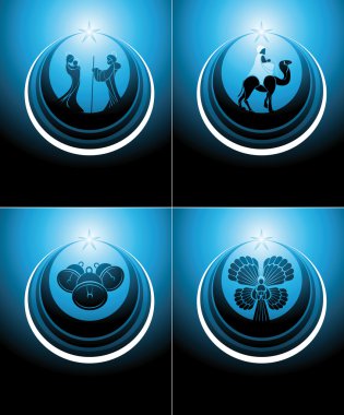 doğum sahnesi Icon set